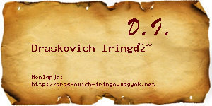 Draskovich Iringó névjegykártya